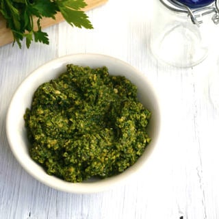 Vegan Roasted Pumpkin Seed Pesto - recipe by Nourish Everyday