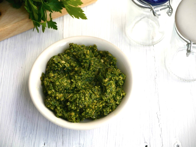 Vegan Roasted Pumpkin Seed Pesto - recipe by Nourish Everyday