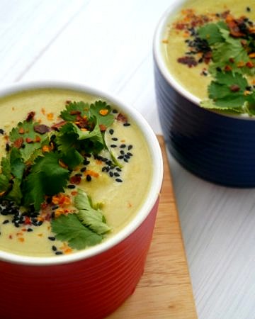 Green Bean, Cashew and Coconut Soup - warming, nourishing and purely delicious. This soup recipe is gluten free, vegan and paleo friendly! Recipe by Nourish Everyday