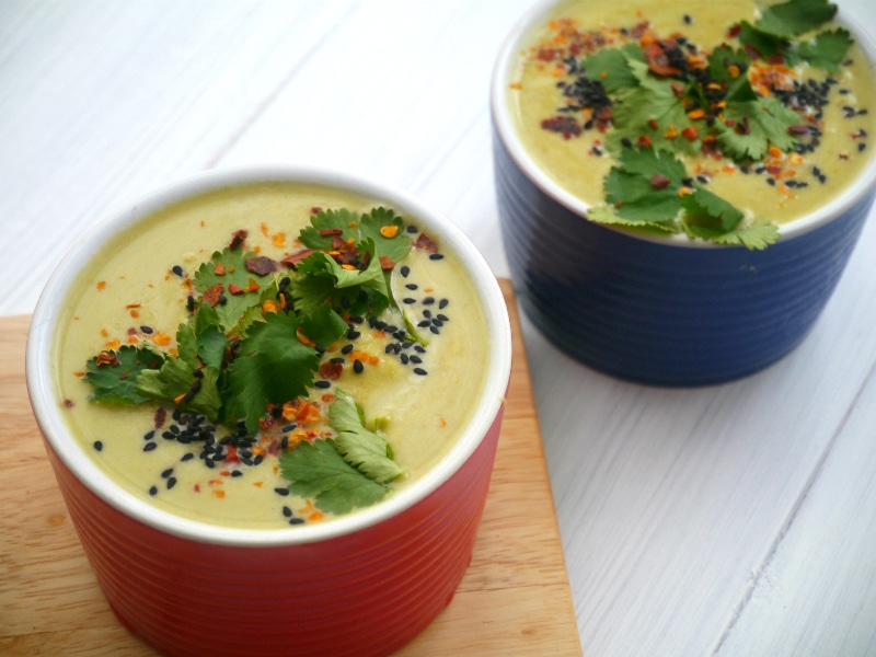 Green Bean, Cashew and Coconut Soup - warming, nourishing and purely delicious. This soup recipe is gluten free, vegan and paleo friendly! Recipe by Nourish Everyday