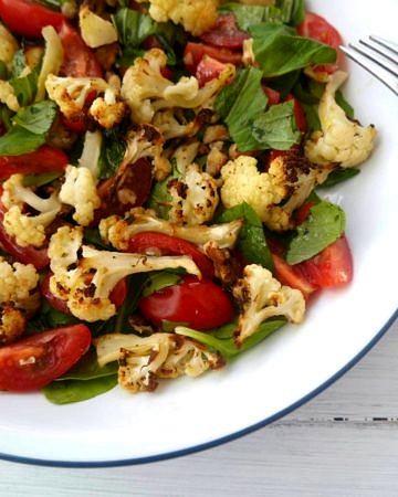 Cauliflower Tomato and Basil Salad by Nourish Everyday