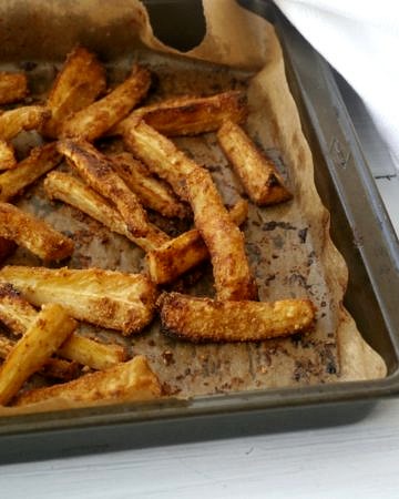 Tamari Tahini Parsnip Fries