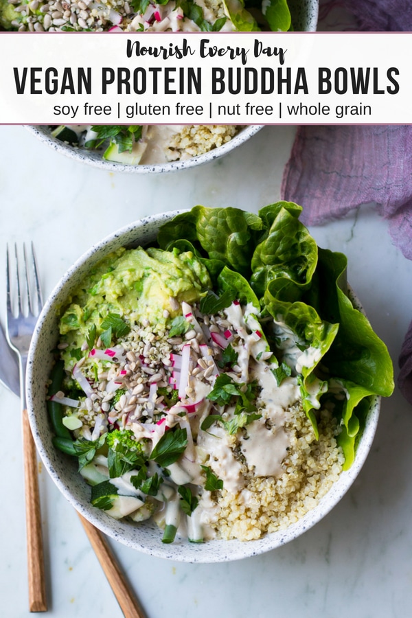 Vegan Protein Buddha Bowls recipe by Nourish Every Day