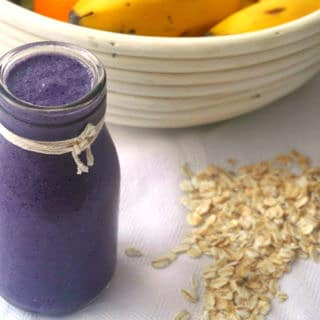 Blueberry Zing Breakfast Smoothie (dairy free, gluten free) - Nourish Everyday