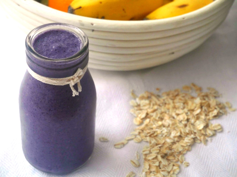 Blueberry Zing Breakfast Smoothie (dairy free, gluten free) - Nourish Everyday