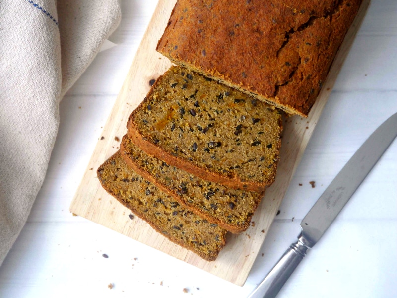 Seeded Sweet Potato Paleo Bread by Nourish Everyday (gluten free, grain free, dairy free)