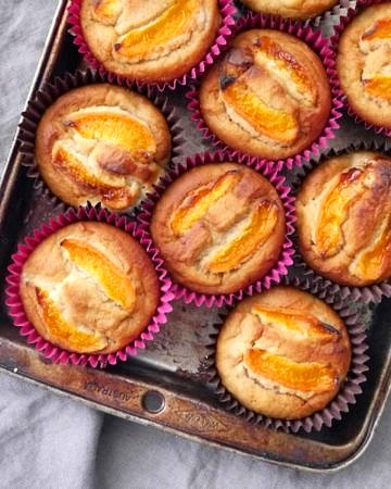 Apricot and Ricotta Muffins - gluten free and refined sugar free