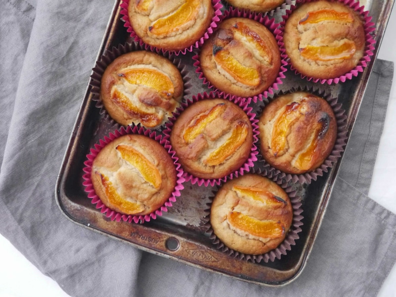 Apricot and Ricotta Muffins - gluten free and refined sugar free