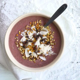 Raspberry Cucumber Smoothie Bowl
