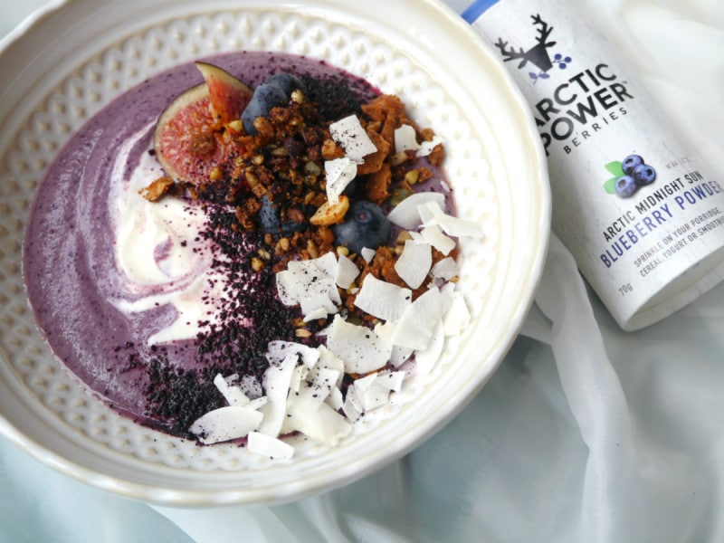 Arctic Berries Blueberry Veggie Smoothie Bowl