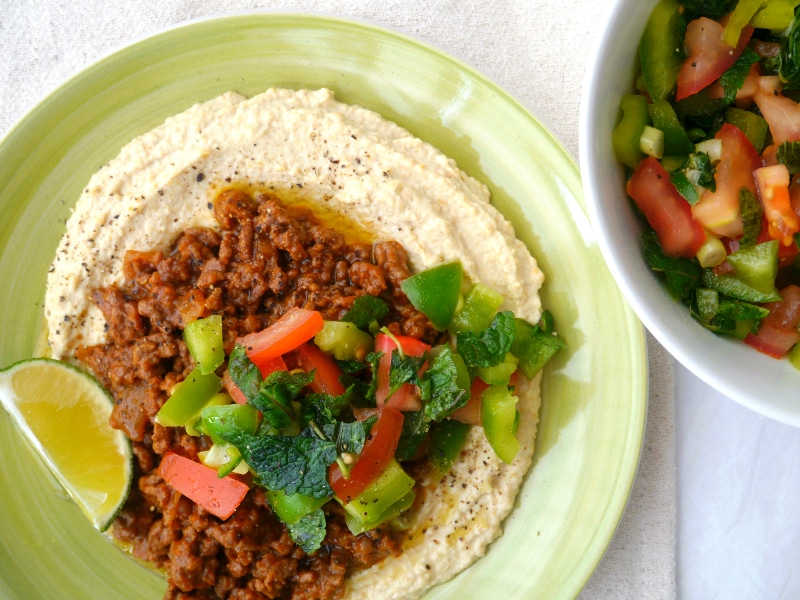 A delicious Mexican Hummus Plate adapted from the Hummus Bros cookbook! Nourishing and gluten free. Nourish Everyday