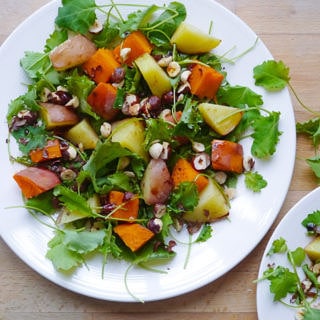 Nourish Everyday - Mixed Potato Salad with Roasted Hazelnuts