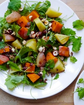 Nourish Everyday - Mixed Potato Salad with Roasted Hazelnuts