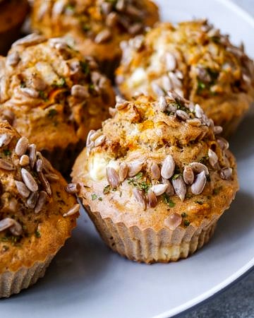 Buckwheat, Carrot & Feta Savoury Muffins | wordpress-6440-15949-223058.cloudwaysapps.com | Flavoursome gluten free savoury muffins make the perfect, sugar free, healthy snack! Easy to make, soft and bready, they’re nourishing and incredibly DELICIOUS.