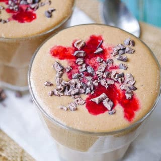 Chocolate Mango Protein Smoothie | wordpress-6440-15949-223058.cloudwaysapps.com | Made with organic chocolate whey protein, this replenishing dairy free smoothie is the perfect quick meal or post-workout nourishment!