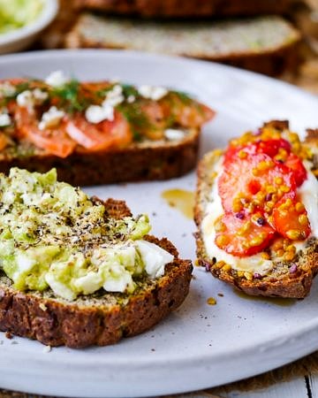 rain free zucchini bread; made with coconut flour and flaxseed, this is a paleo friendly, gluten free, dairy free, high protein recipe. It's also nut free!