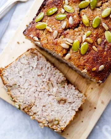 Paleo Banana Coconut Bread - A healthy banana coconut bread recipe that's gluten free, dairy free & refined sugar free. Naturally sweetened, this is the perfect easy healthy snack! Recipe via wordpress-6440-15949-223058.cloudwaysapps.com