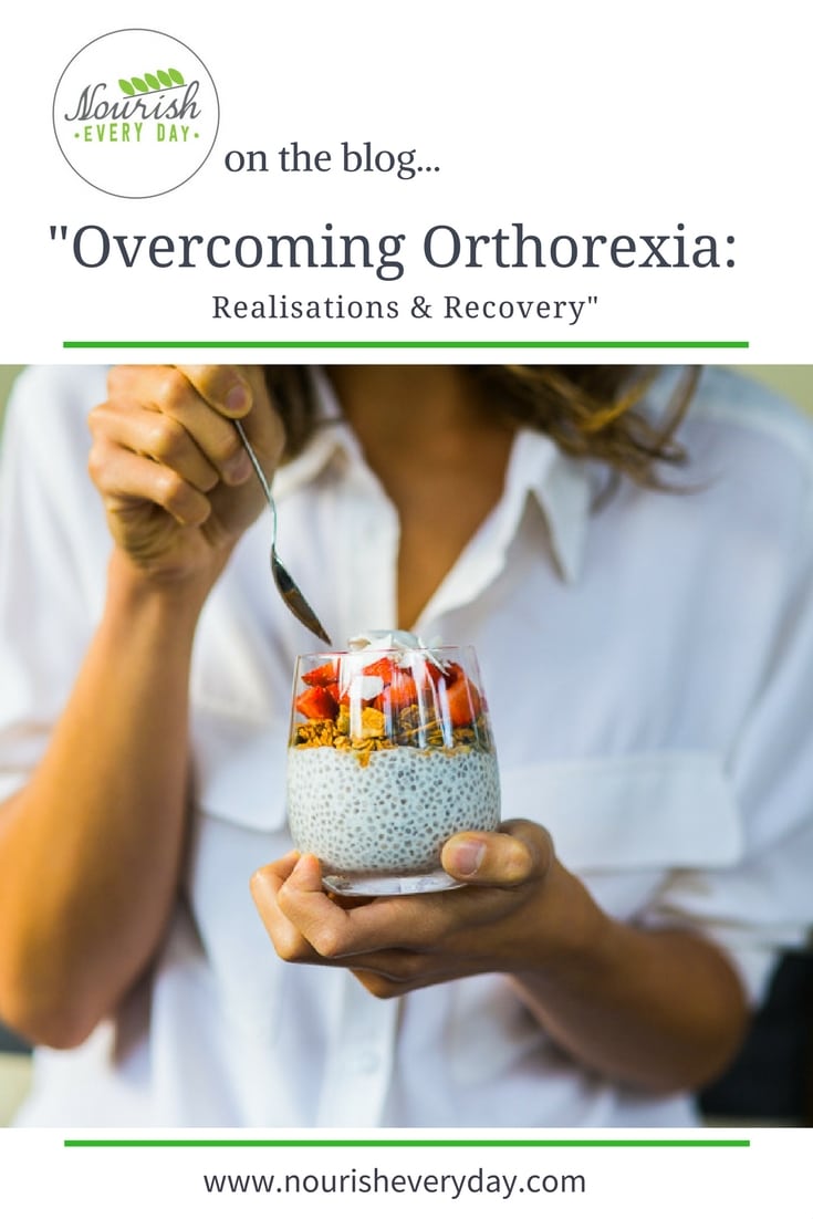 Overcoming Orthorexia: Realisations and Recovery - a blog post on wordpress-6440-15949-223058.cloudwaysapps.com - In this article on overcoming orthorexia I share when and how I faced the realisation that my healthy eating habits might not be so healthy, after all.