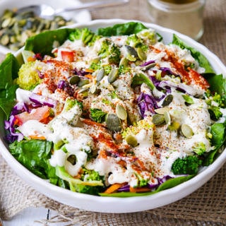 This yoghurt tahini sauce recipe is so versatile and can be used as a dressing or a dip. Gluten free and sugar free, it's so easy and goes with everything! Recipe via wordpress-6440-15949-223058.cloudwaysapps.com
