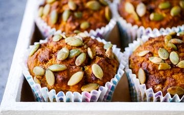 Gluten free oat and honey pumpkin muffins made with simple natural ingredients. Easy to make, the perfect healthy snack, nut free and dairy free too. Recipe via wordpress-6440-15949-223058.cloudwaysapps.com