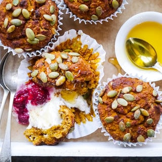 Gluten free oat and honey pumpkin muffins made with simple natural ingredients. Easy to make, the perfect healthy snack, nut free and dairy free too. Recipe via wordpress-6440-15949-223058.cloudwaysapps.com