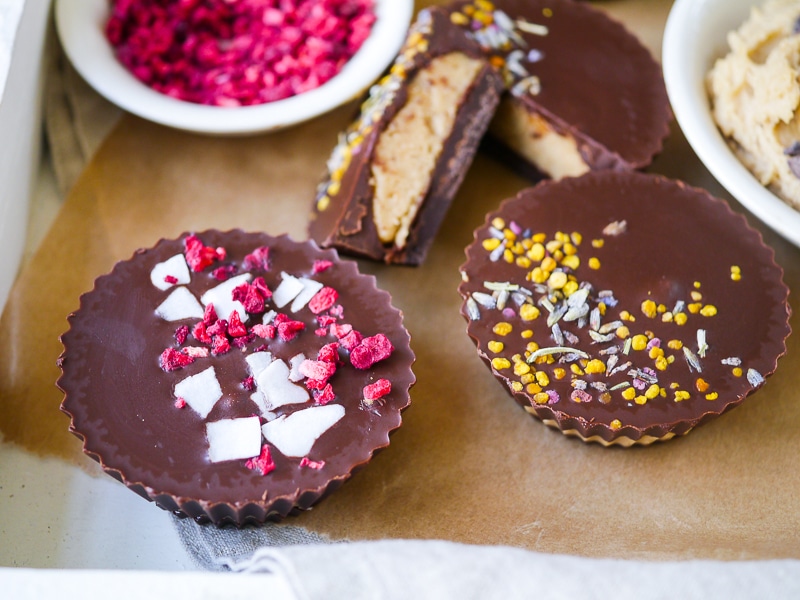 Maca Cashew Mousse Chocolate Cups are a delicious healthier dessert, and they're vegan and paleo friendly! Gluten free, dairy free and naturally sweetened with maple syrup. 