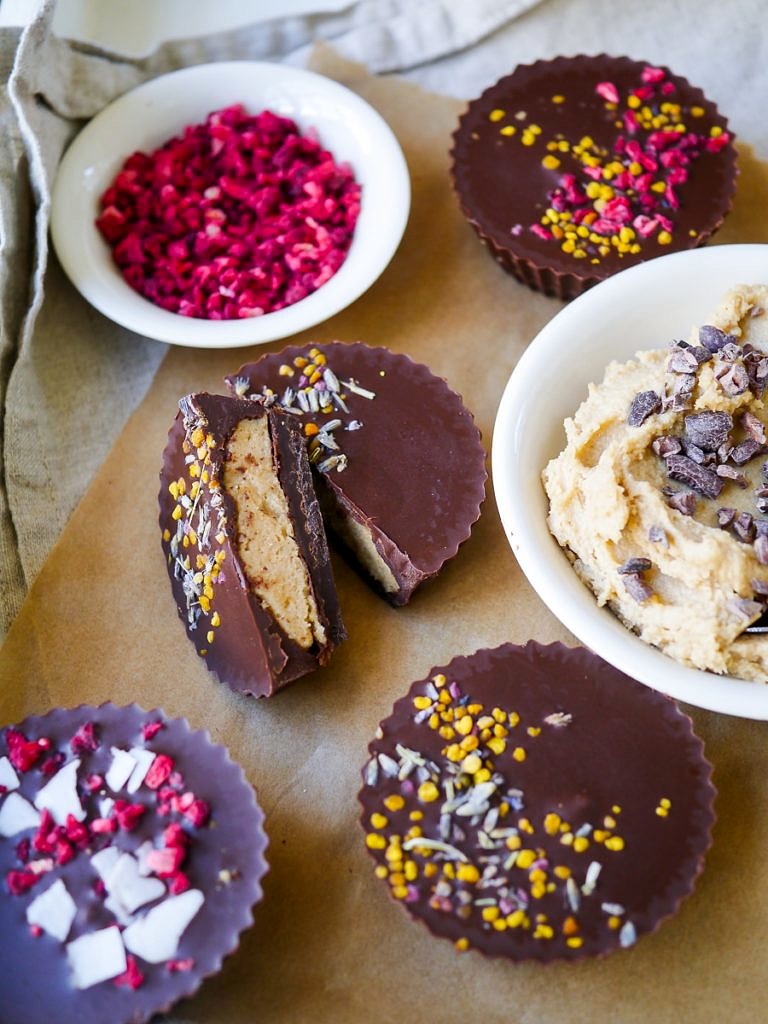 Maca Cashew Mousse Chocolate Cups are a delicious healthier dessert, and they're vegan and paleo friendly! Gluten free, dairy free and naturally sweetened with maple syrup.