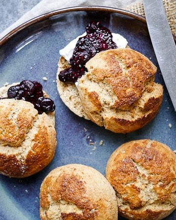 Wholegrain Gluten Free Kefir Scones (gluten free, soy free, egg free) - recipe by Nourish Everyday