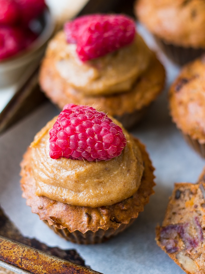 Healthy carrot, date and walnut muffins made with buckwheat flour and almond meal. Gluten free and dairy free, these are the perfect snack to pop in your lunchbox!
