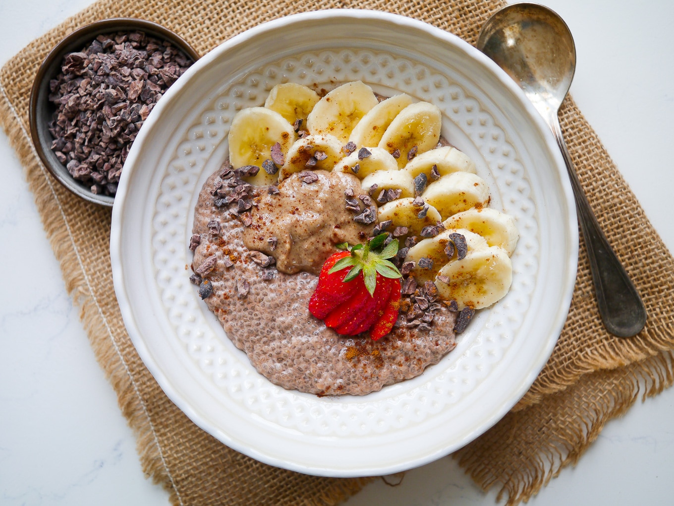 Chunky Monkey Chia Pudding (dairy free, gluten free, grain free) recipe by Nourish Every Day