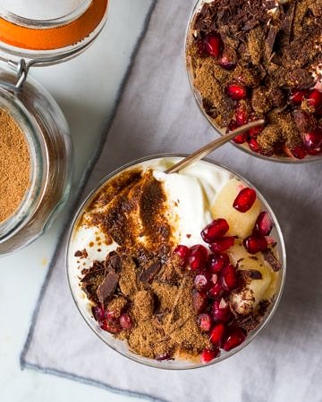 Super easy to create, homemade chai latte mix makes a delicious hot drink and you can use it in so many other things, like these divine chai yoghurt dessert pots!