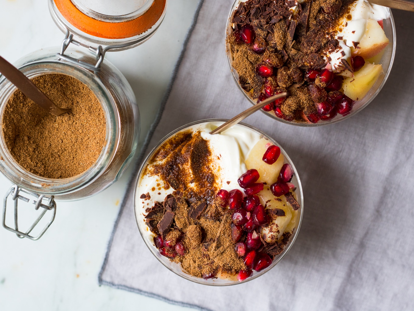 Super easy to create, DIY chai latte mix makes a delicious hot drink and you can use it in so many other things, like these divine chai yoghurt dessert pots!