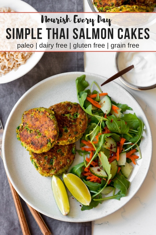 Thai salmon cakes recipe by Nourish Every Day