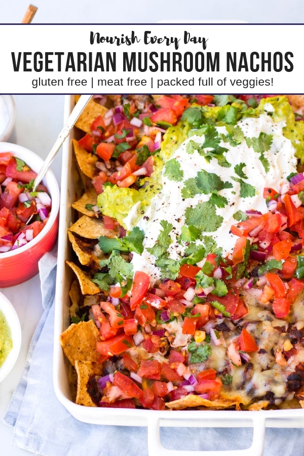 Loaded vegetarian mushroom nachos recipe