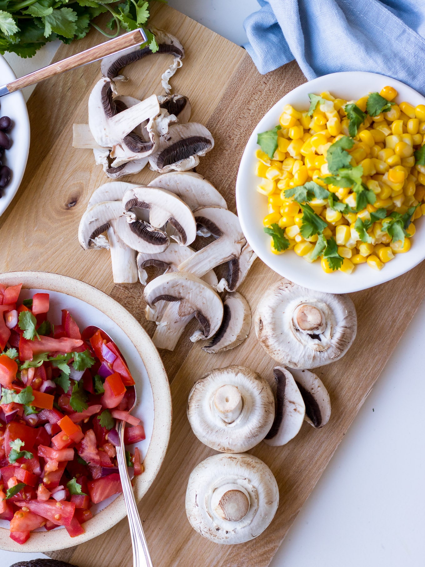 Loaded vegetarian mushroom nachos recipe