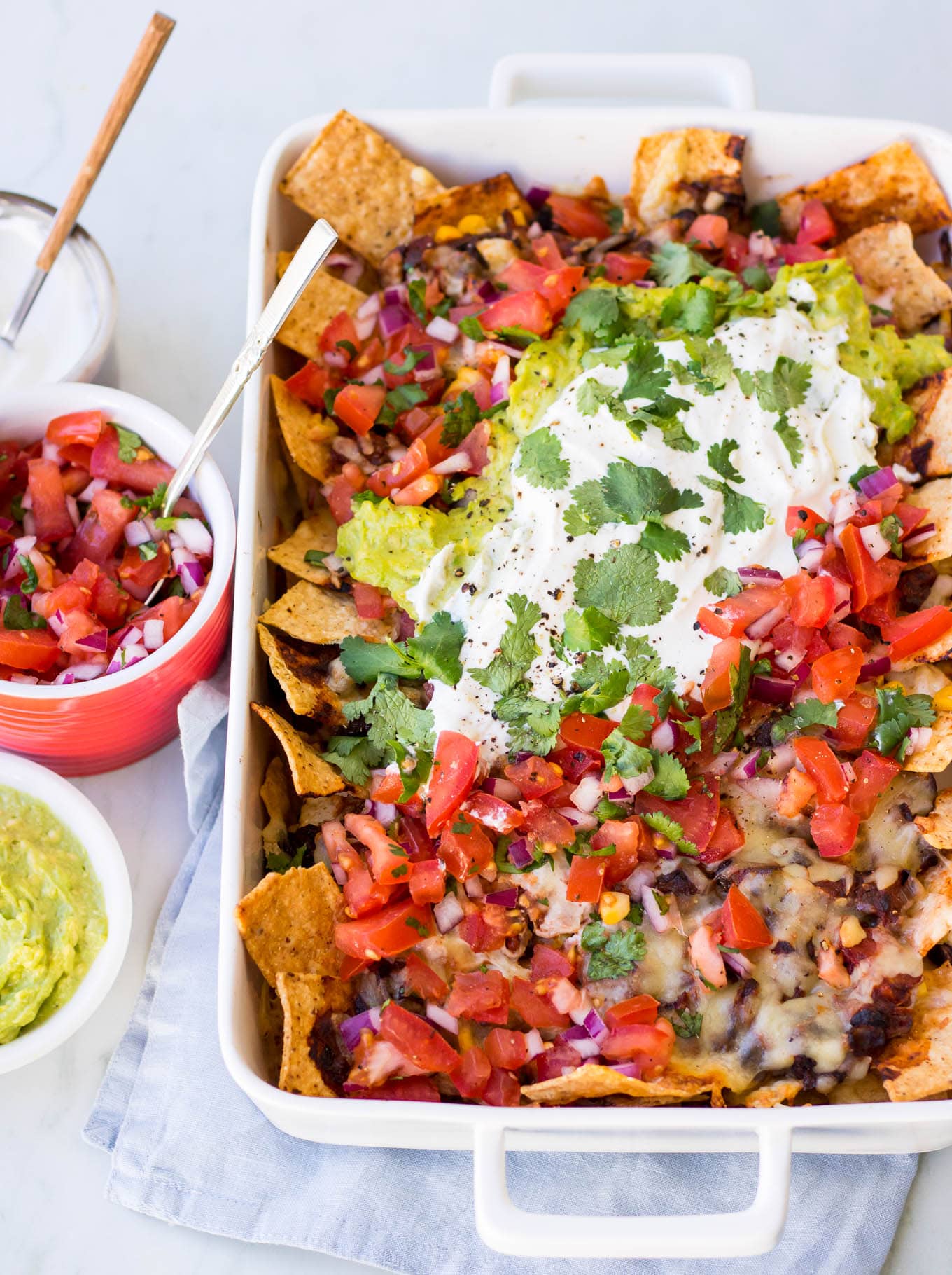 Loaded vegetarian mushroom nachos recipe