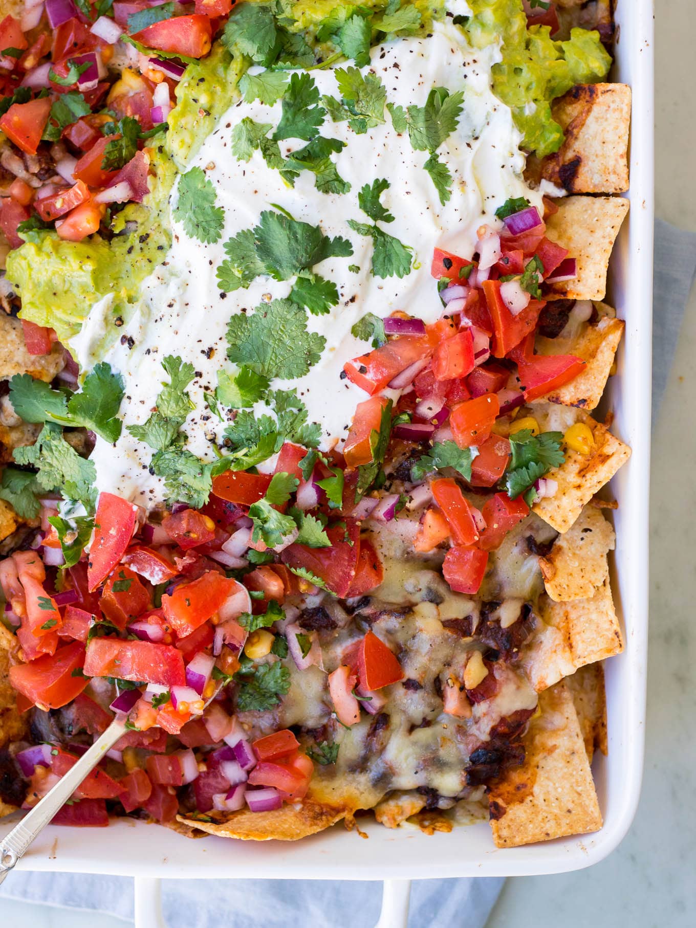 Loaded vegetarian mushroom nachos recipe