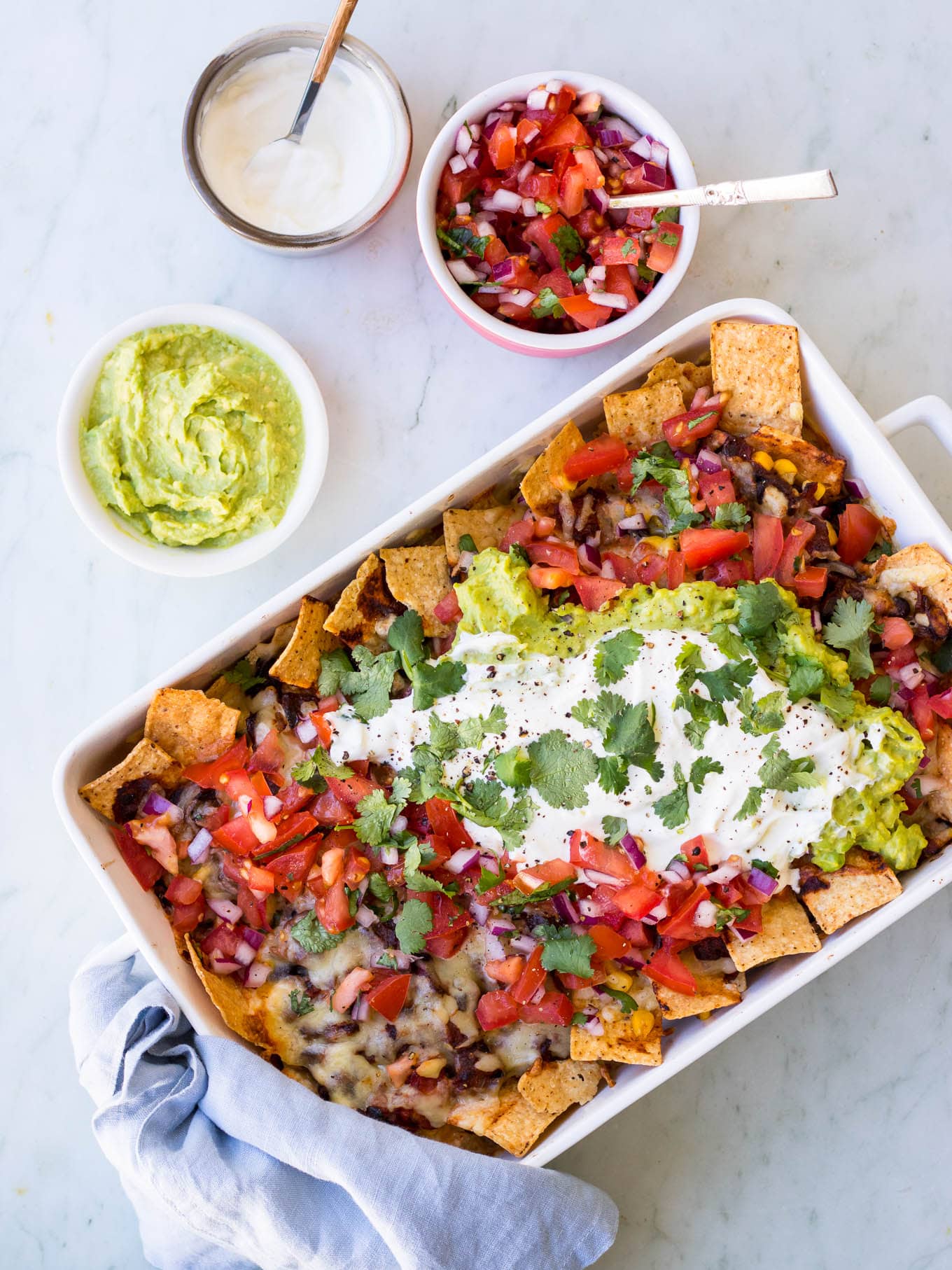 Loaded vegetarian mushroom nachos recipe