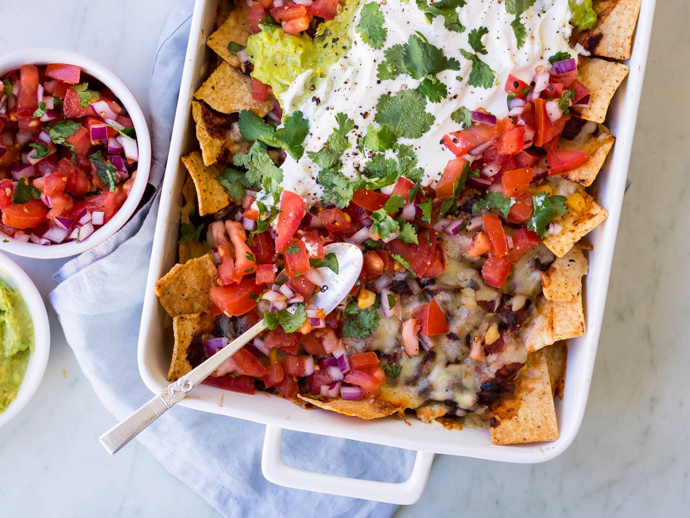 Loaded vegetarian mushroom nachos recipe