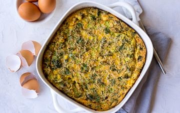 Sweet Corn and Broccoli Slice Recipe