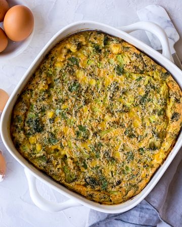 Sweet Corn and Broccoli Slice Recipe