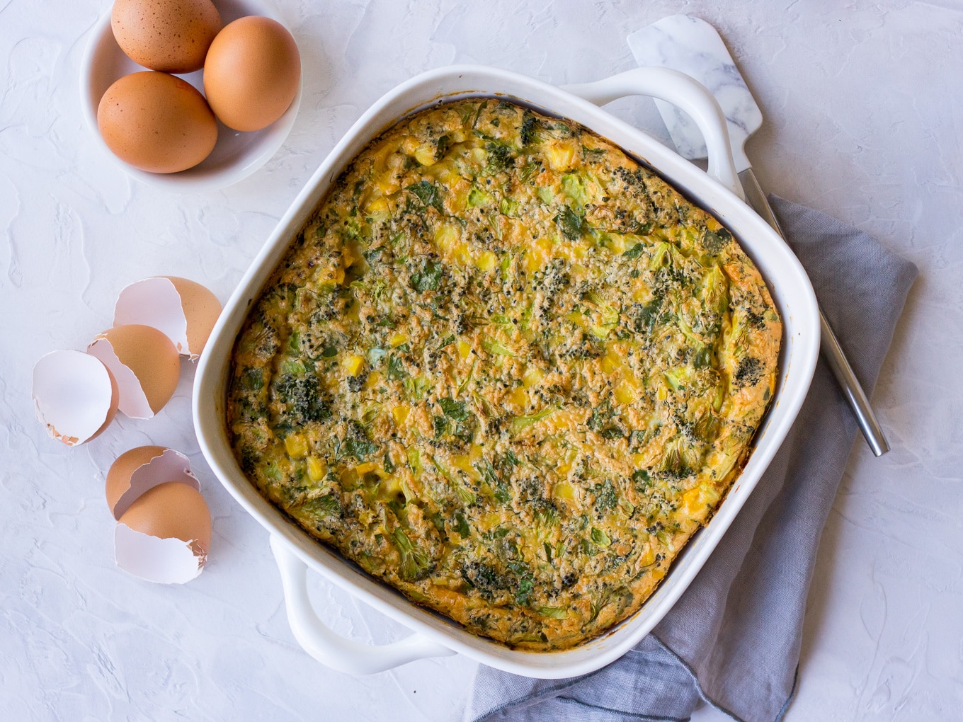 Sweet Corn and Broccoli Slice Recipe