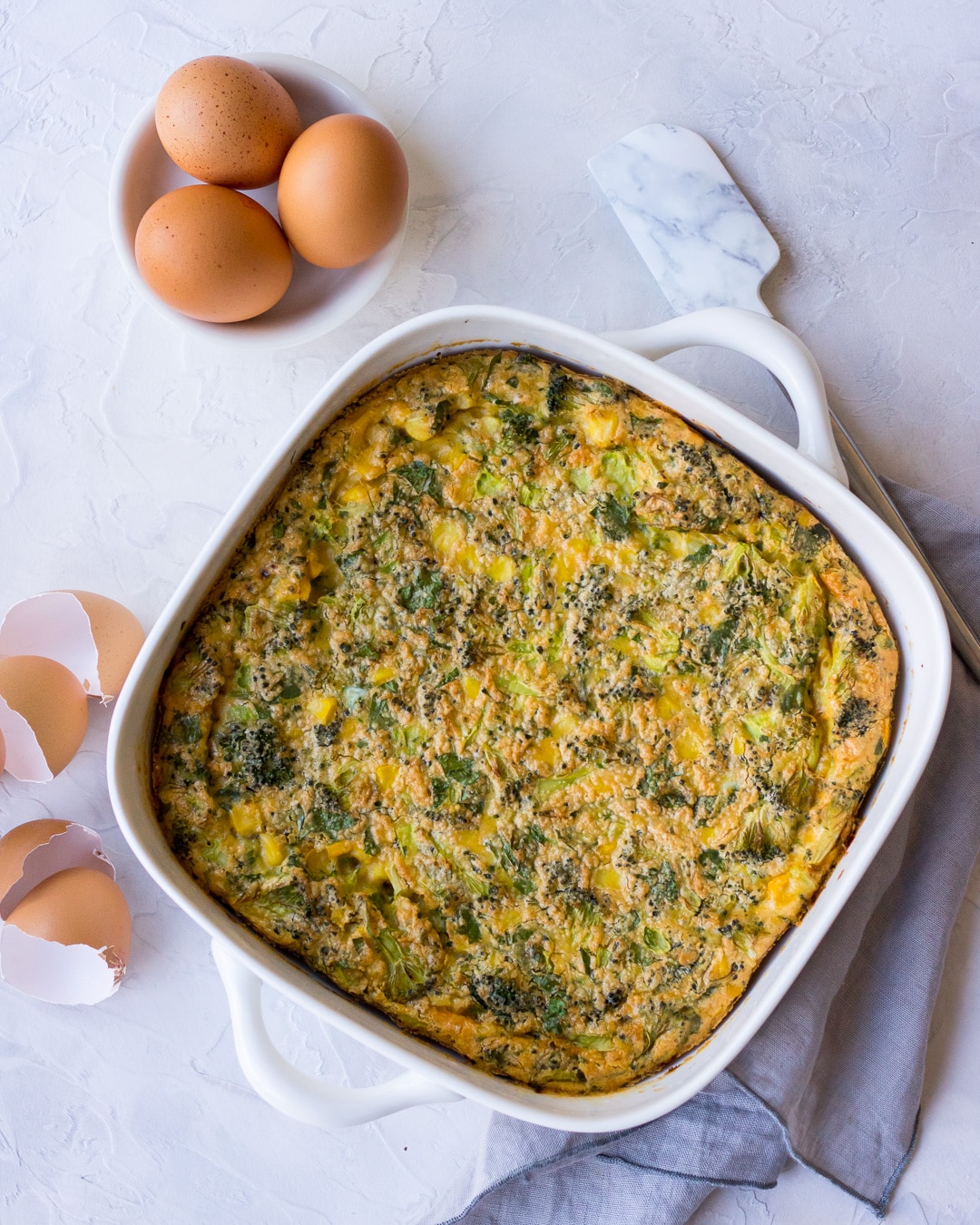 Sweet Corn and Broccoli Slice Recipe