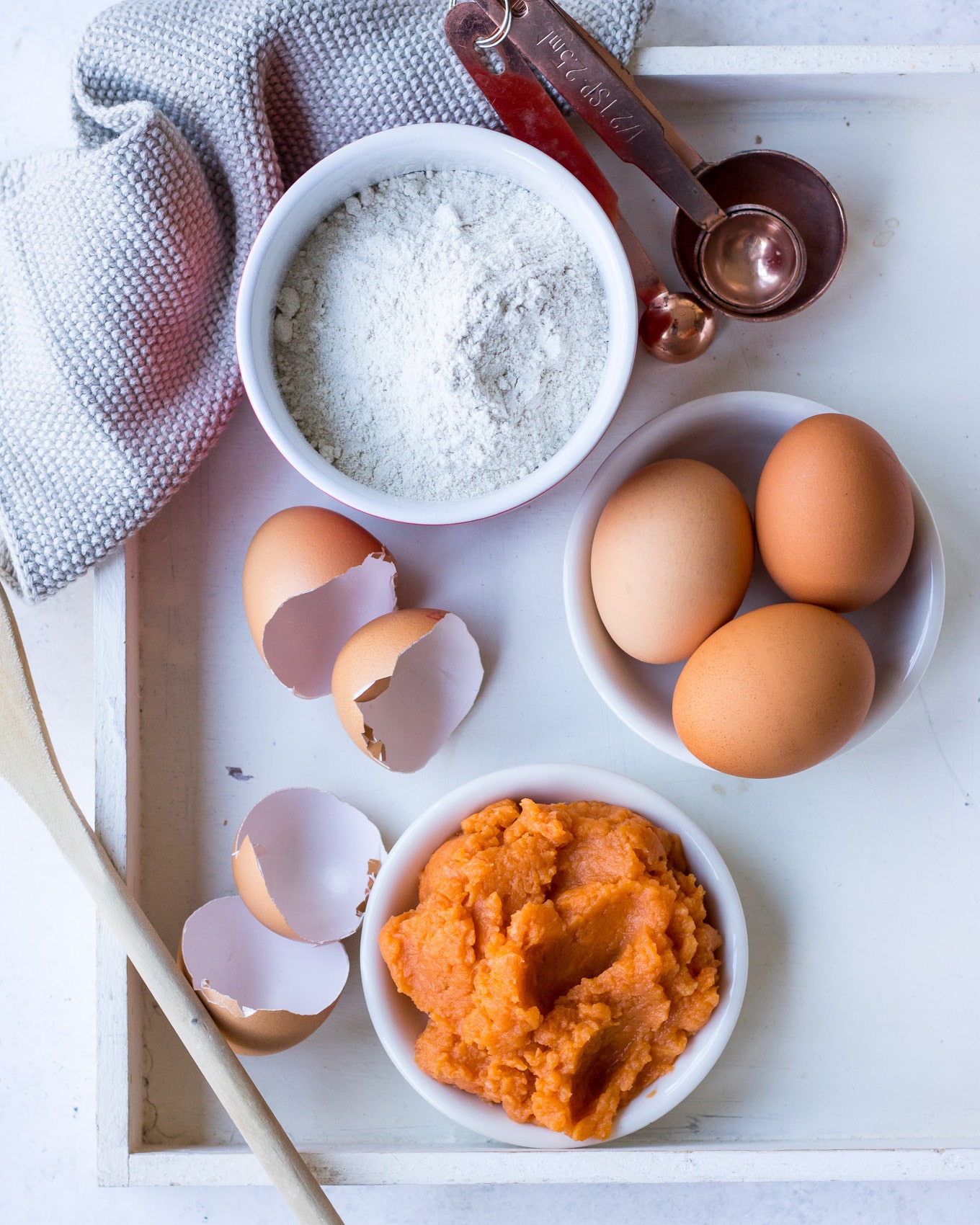 Sweet potato pikelets made with buckwheat flour on Nourish Every Day Blog