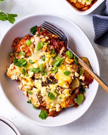 Vegetarian baked gnocchi recipe with lentils - Nourish Every Day blog