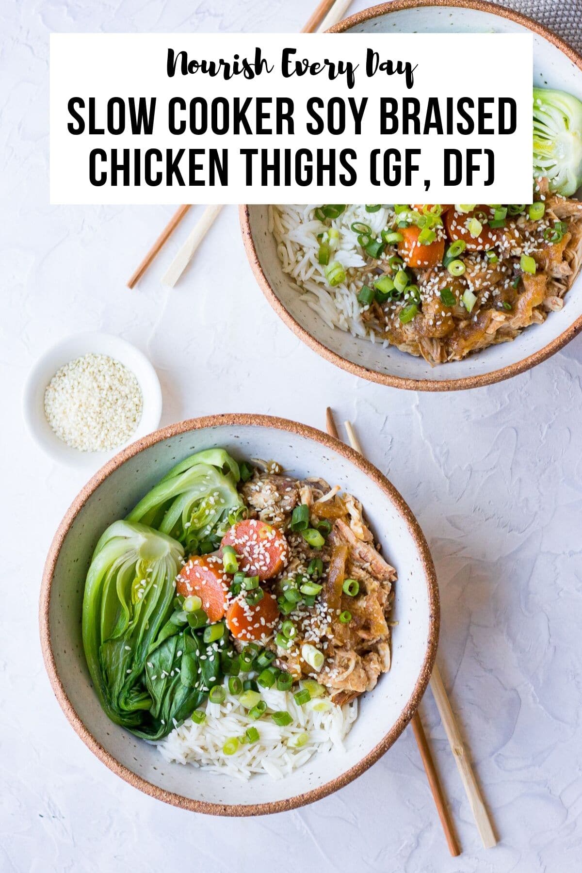 Slow Cooker Soy Braised Chicken recipe by Nourish Every Day