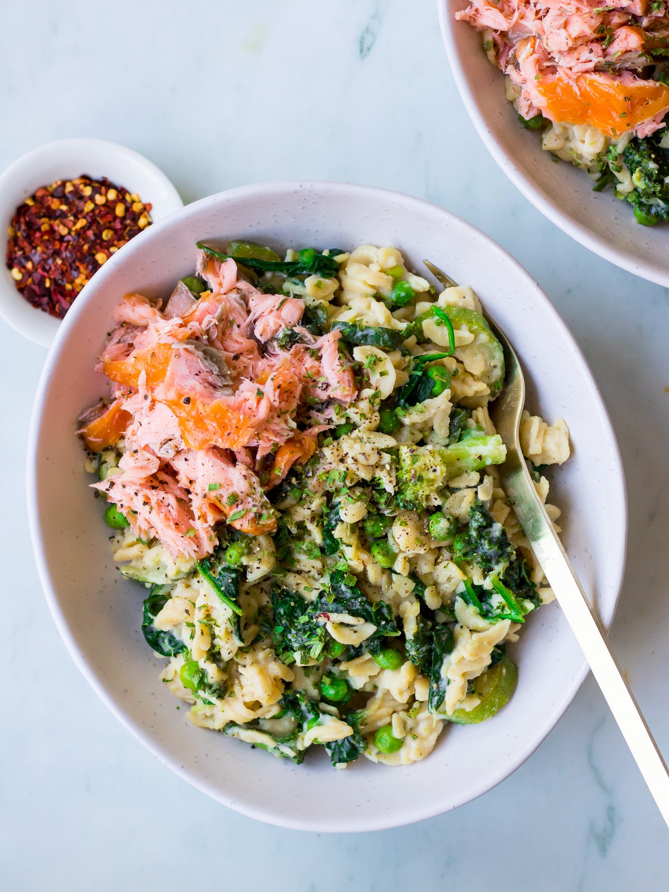One Pot Creamy Pasta recipe by Nourish Every Day