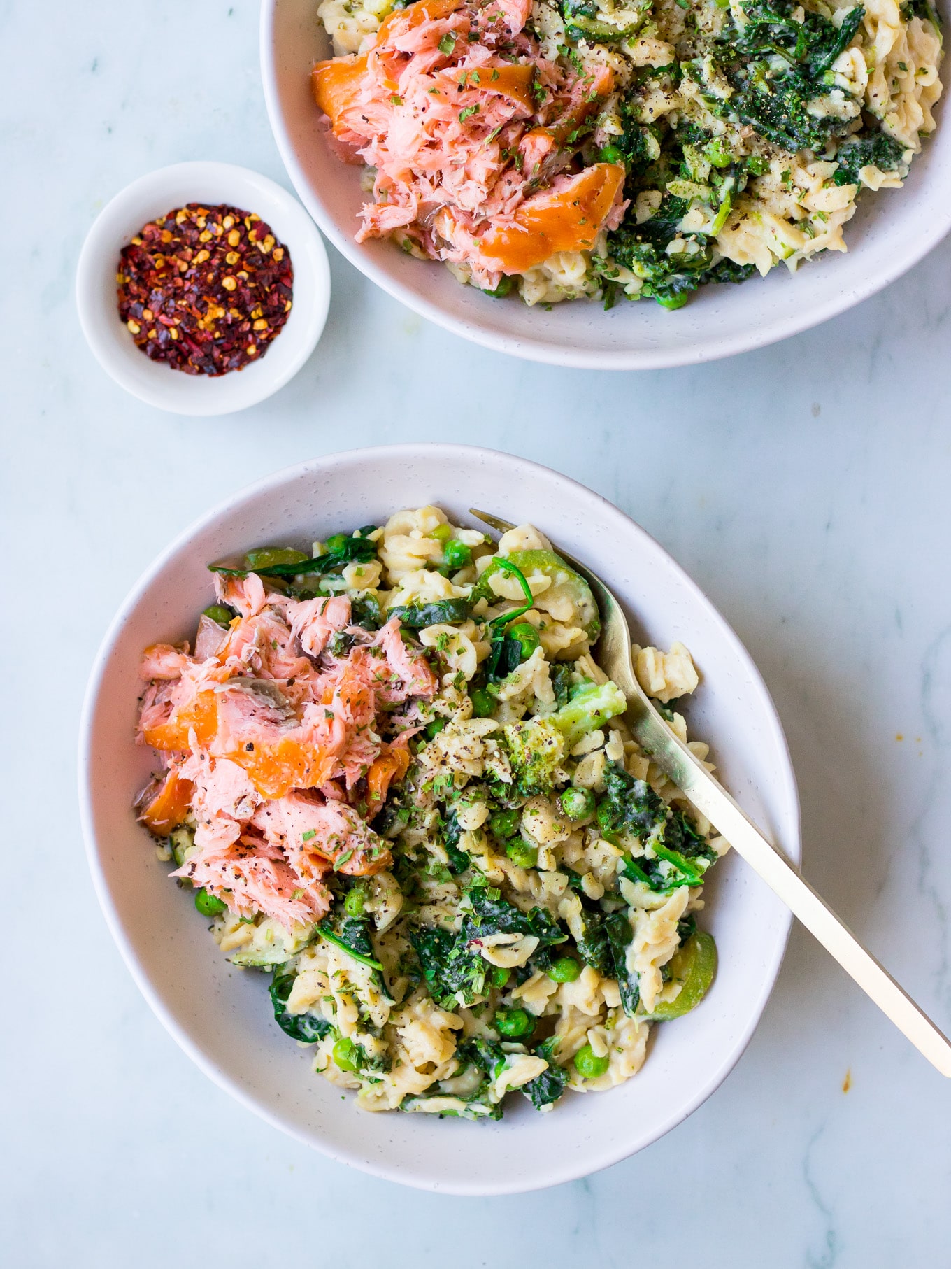 One Pot Creamy Pasta recipe by Nourish Every Day