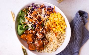 Oven Baked BBQ Tofu Recipe on Nourish Every Day Blog