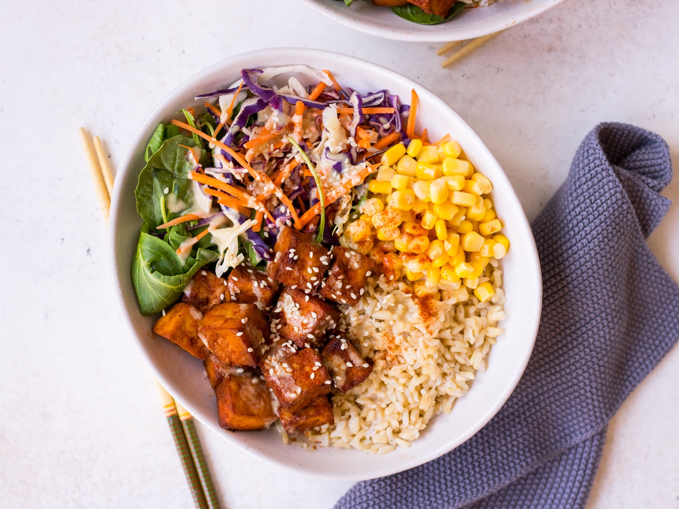 Oven Baked BBQ Tofu Recipe on Nourish Every Day Blog
